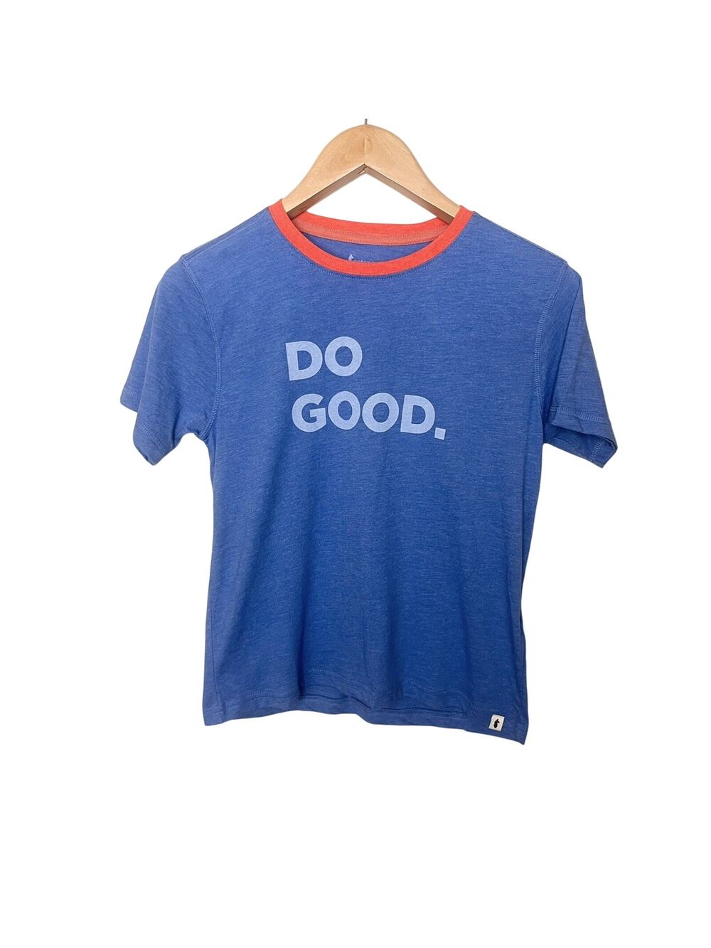 NWT Cotopaxi Kids “Do Good” Organic T-shirt Unisex Size Medium Blue